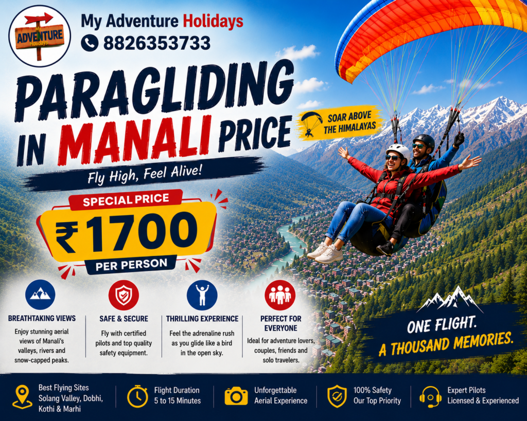 Paragliding in Manali Price